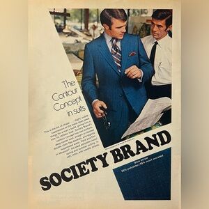 Society Brand | Vintage 1970s Magazine Advertisement